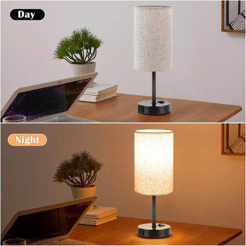 ZJOJO nightstand lamps create warm ambience while preserving a compact footprint