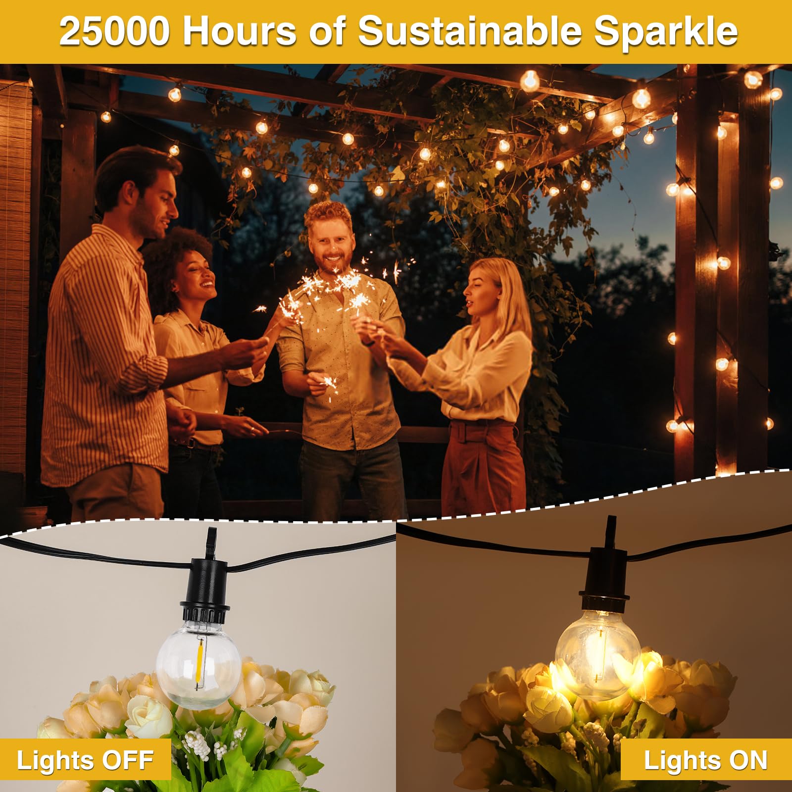 ZJOJO waterproof design withstands rain and damp evenings.