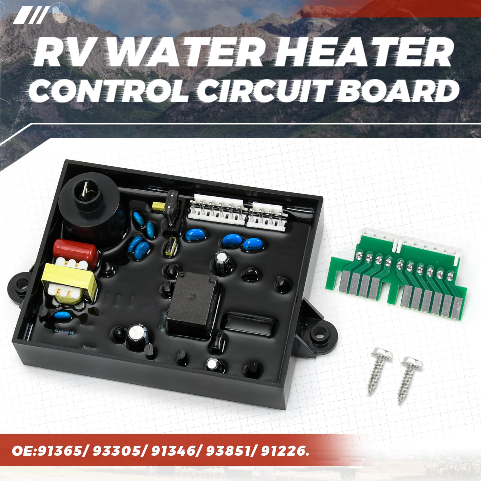 ZJTBLL Atwood Dometic-compatible board front view for easy identification