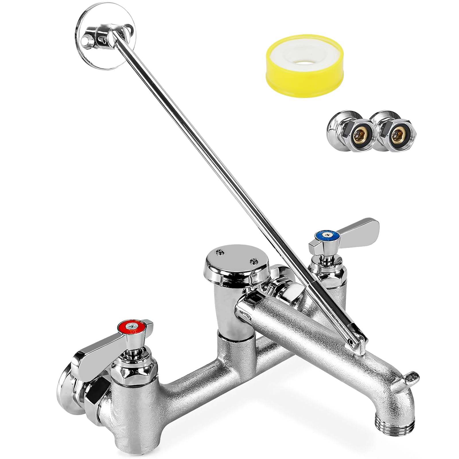 ZKDAUSDO commercial mop faucet with vacuum breaker spout for backflow protection