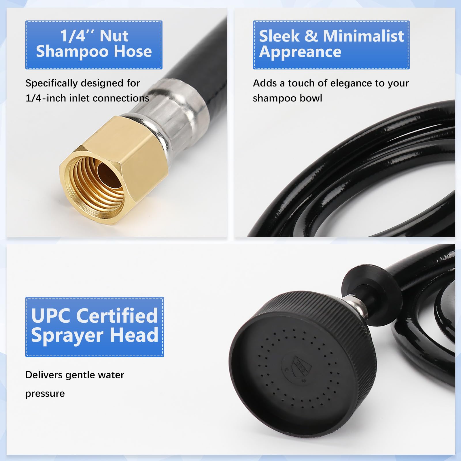 ZKDAUSDO ergonomic sprayer head for comfortable client washes
