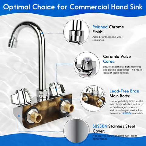 ZKDAUSDO high-flow aerator delivers a larger, soft, non-splashing stream.