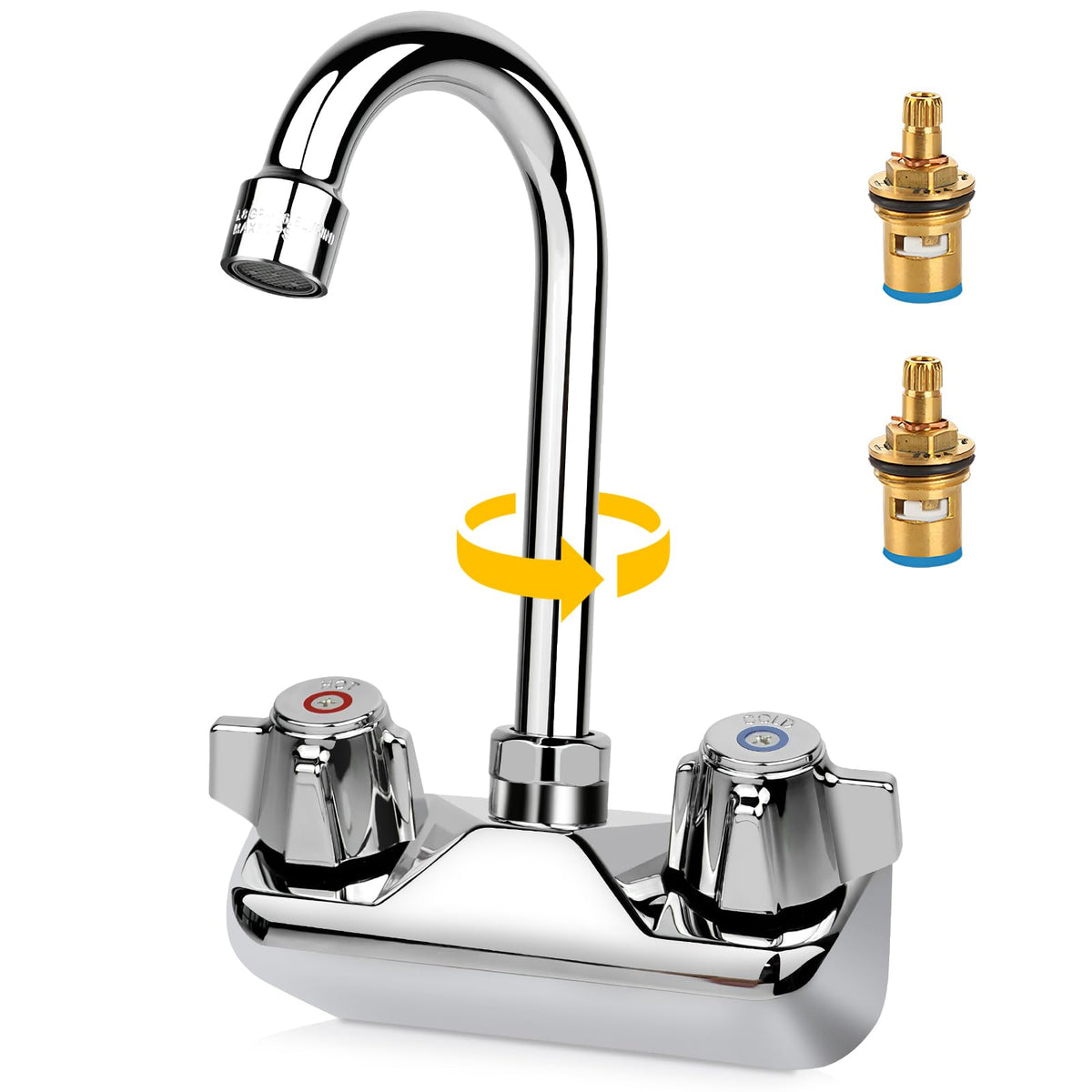 ZKDAUSDO leak-free ceramic valve for durable bar and kitchen sinks.