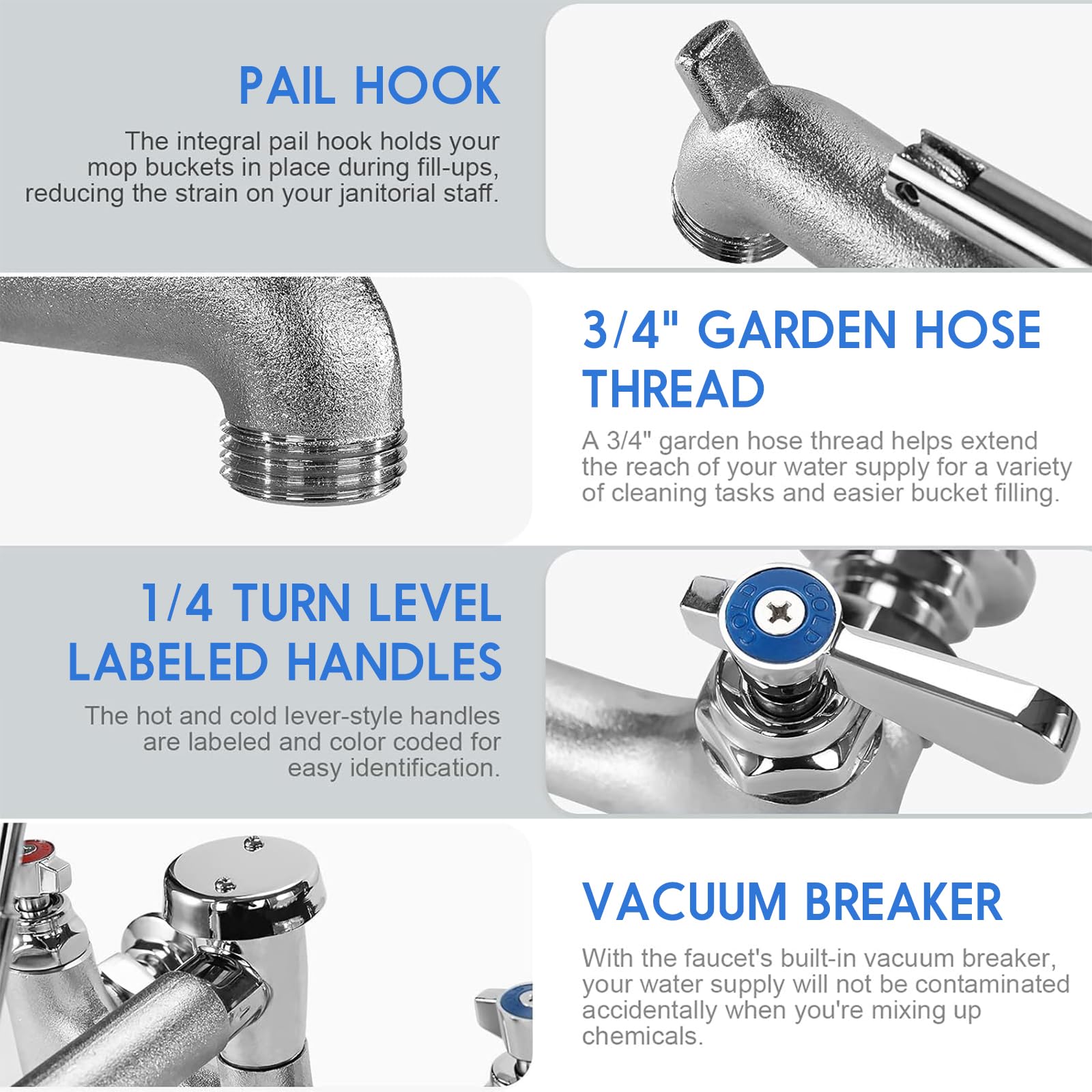 ZKDAUSDO built-in pail hook keeps buckets within reach