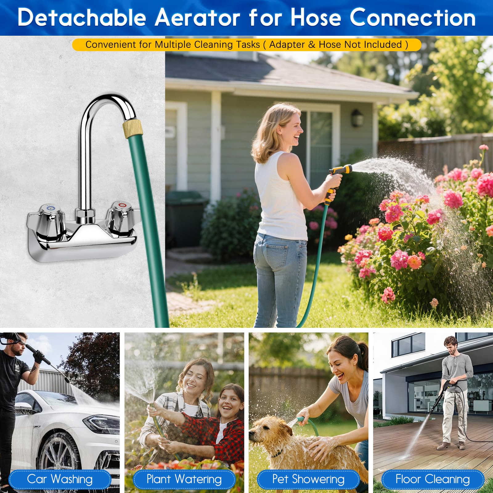 ZKDAUSDO polished chrome finish withstands wear and is easy to clean.