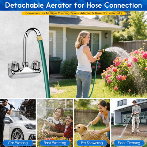 ZKDAUSDO polished chrome finish withstands wear and is easy to clean.