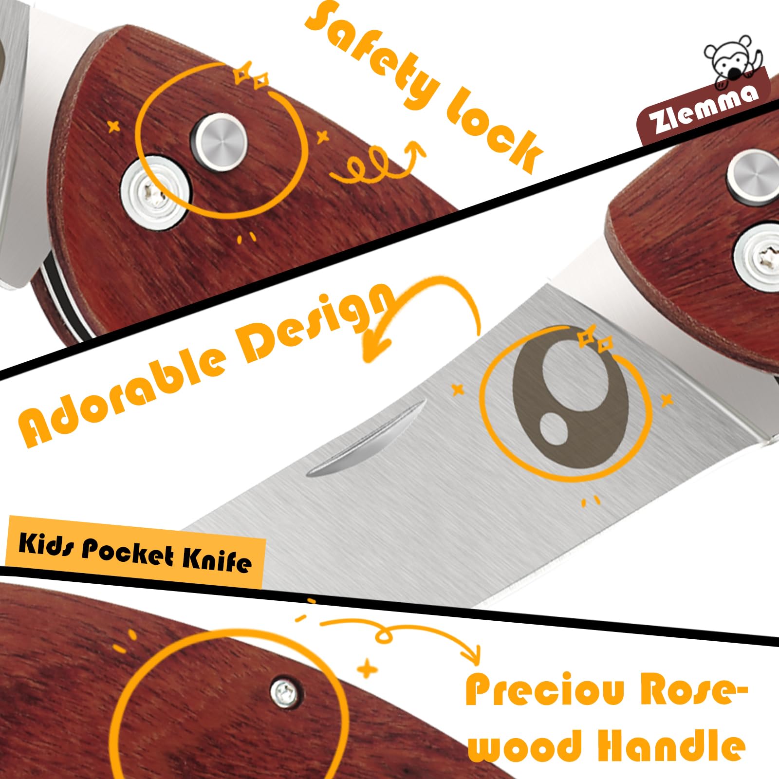 ZLemma blade in Japanese steel delivers durable edge for crafts.