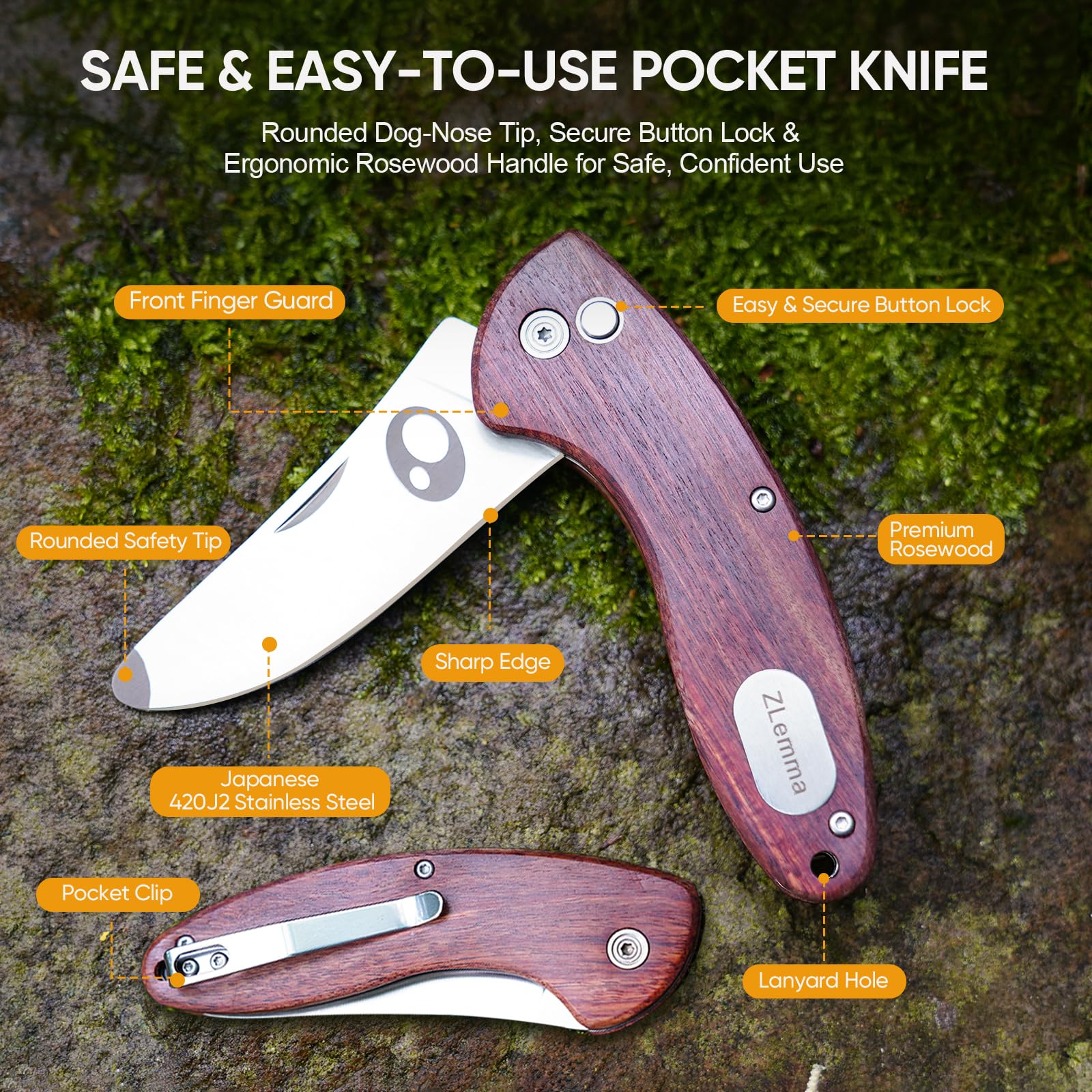 ZLemma compass paracord with whistle helps kids navigate during hikes