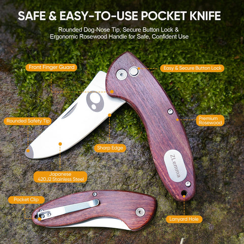 ZLemma compass paracord with whistle helps kids navigate during hikes