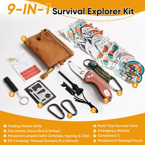 ZLemma waterproof pouch storing tools for quick outdoor adventures with kids