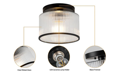 Zlepmlla bathroom ceiling light with rust-resistant finish.