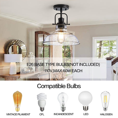 Zlepmlla fixture using an E26 base bulb up to 60W