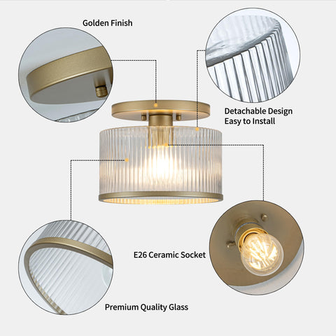 Zlepmlla flush mount saves ceiling space while delivering even room lighting.