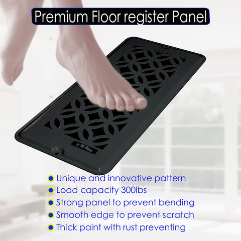 ZLEYECZ 4x10 steel vent cover withstands walking weight and resists rust with premium finish.