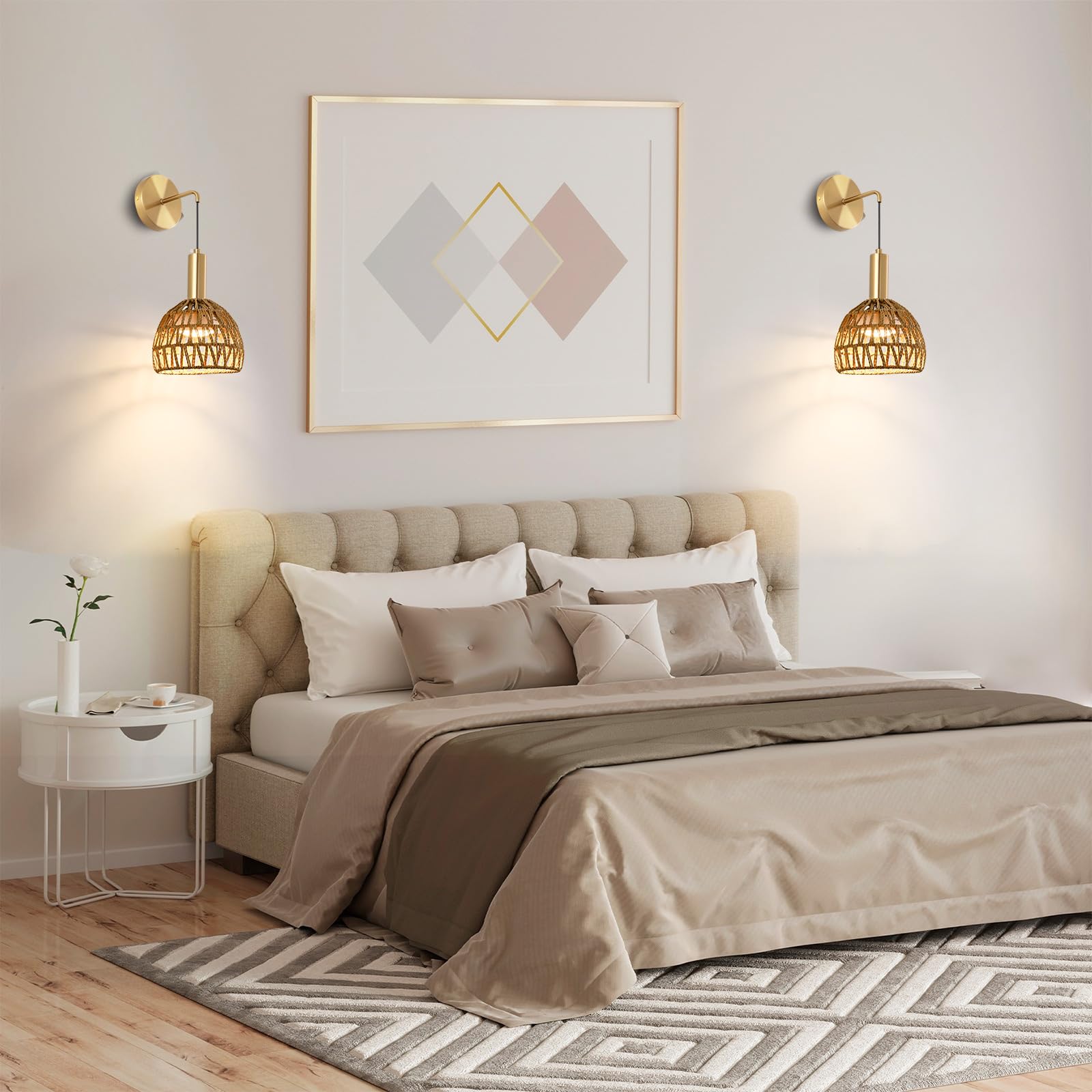 Zlierop battery sconces with timers offer easy bedtime lighting