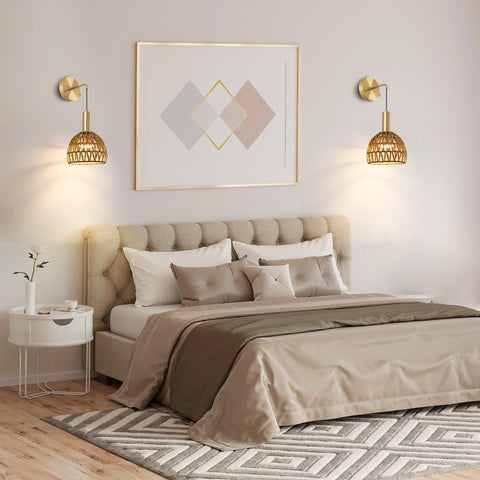 Zlierop battery sconces with timers offer easy bedtime lighting