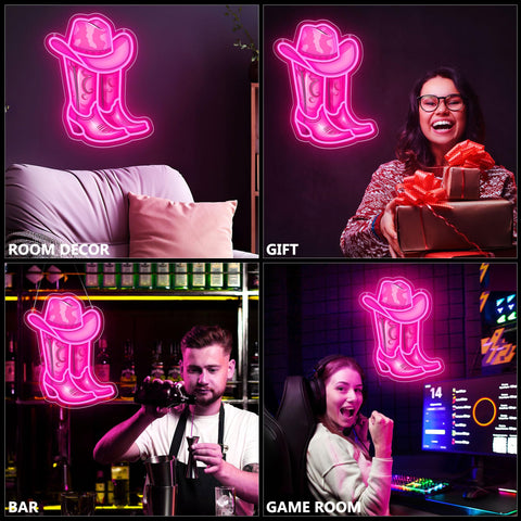 ZLOOREE western neon sign suits bars and game rooms.