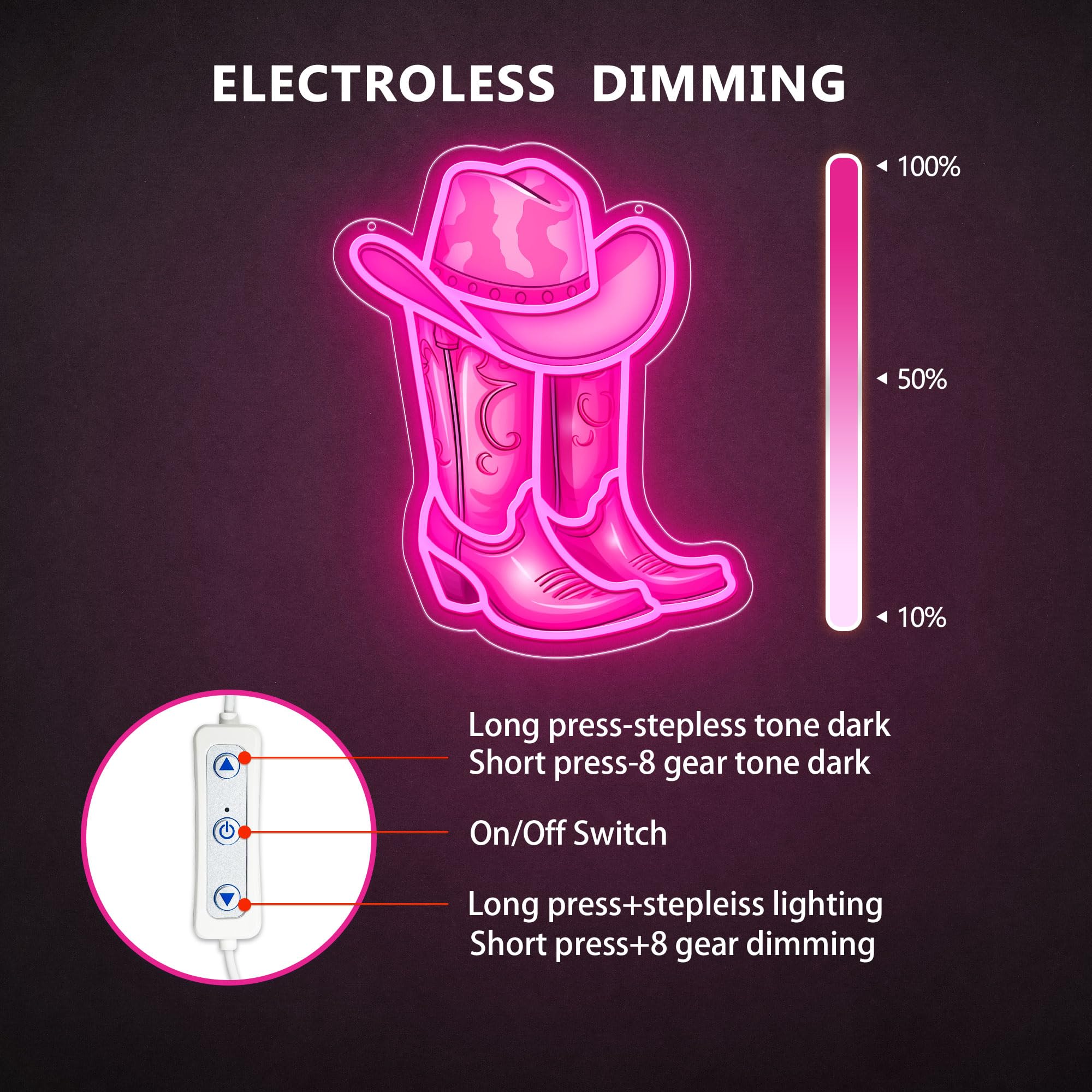 ZLOOREE LED pink neon wall art for stylish living spaces.