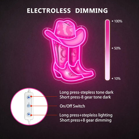 ZLOOREE LED pink neon wall art for stylish living spaces.