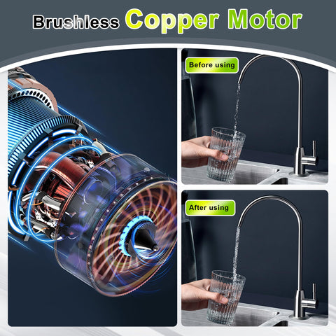 Zlshmoee 6800 booster pump kit under-sink installation for easy access