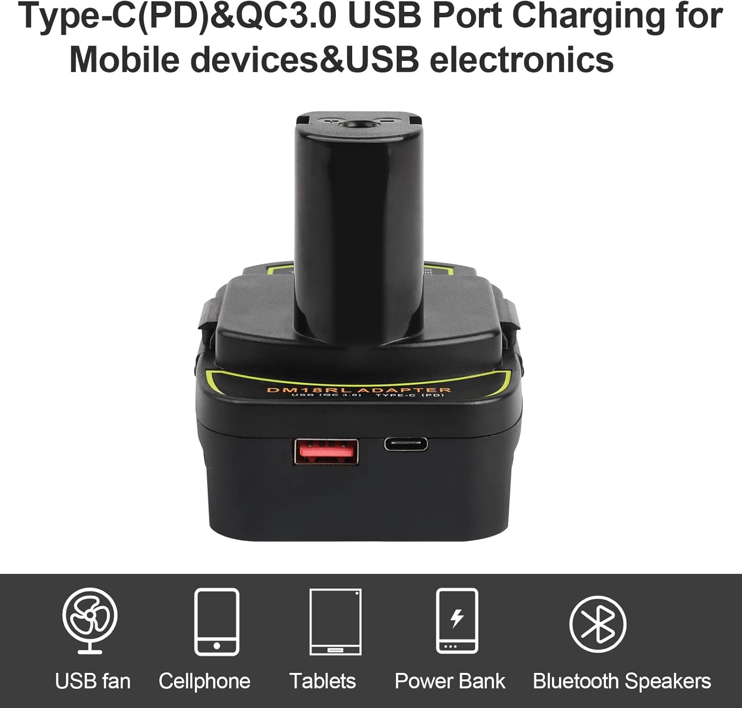 Using the adapter with Ryobi 18V tools keeps projects moving.