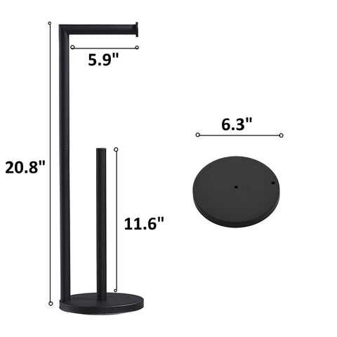 Z MAYABBO matte black base with anti-slip pads prevents movement and floor scratches