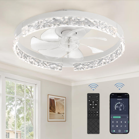 ZMISHIBO 18-inch fan with remote and app control for easy operation.
