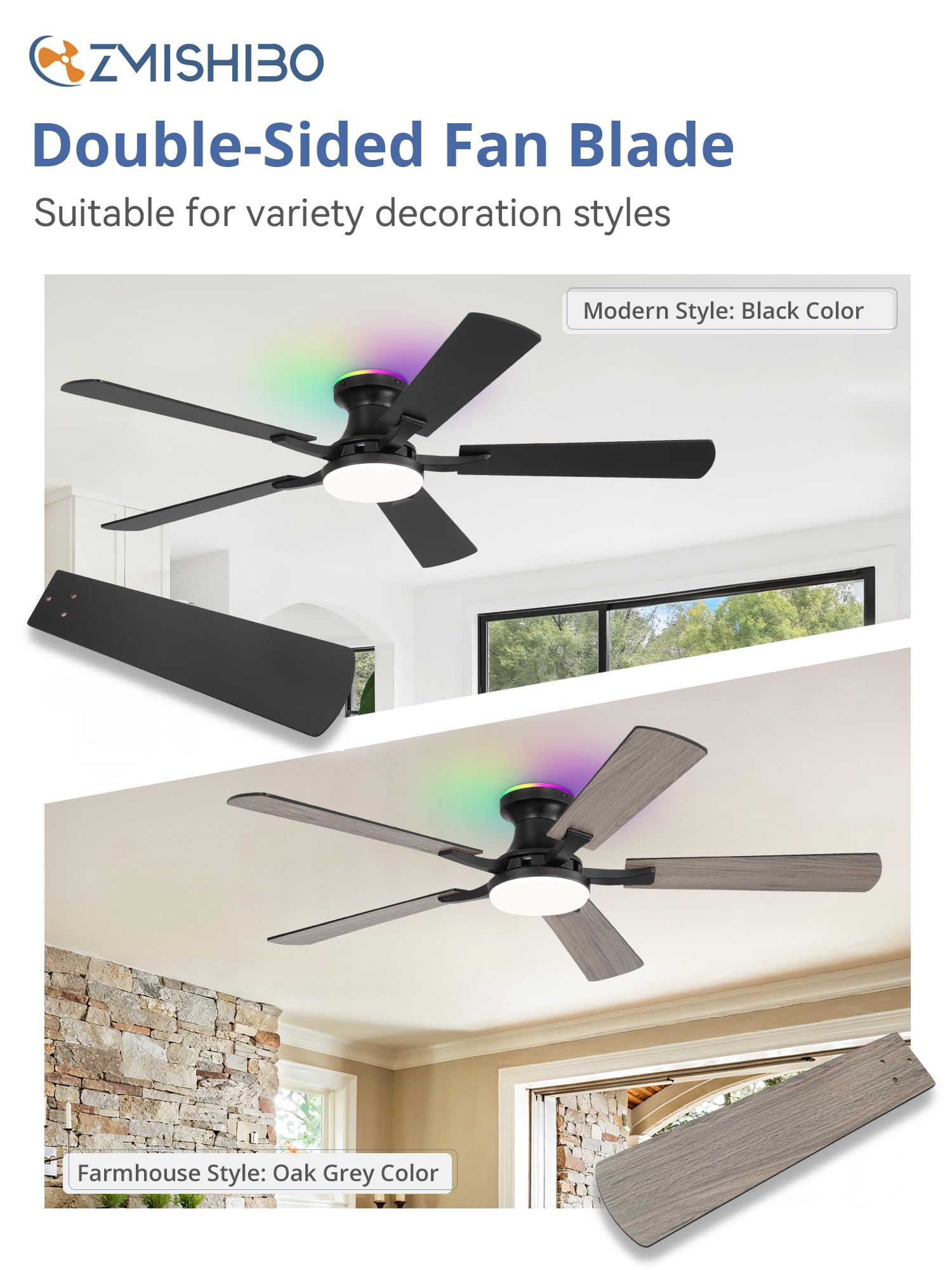 ZMISHIBO 5 plywood blades balance durability with lightness.