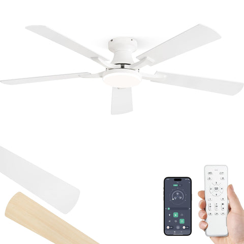 ZMISHIBO 52-inch ceiling fan with light for cooling and illumination
