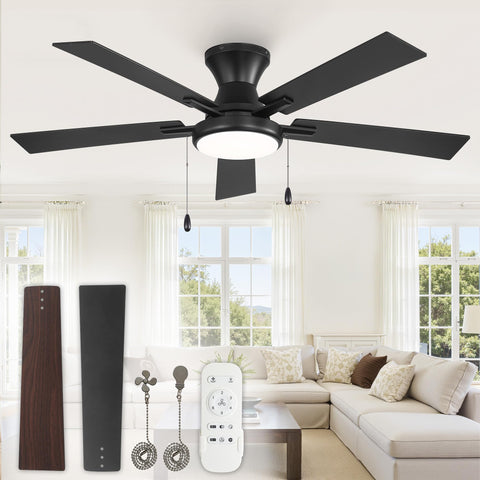 ZMISHIBO 52 inch fan with lights and remote control for easy setup