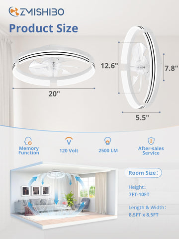 ZMISHIBO six speed fan delivers precise comfort
