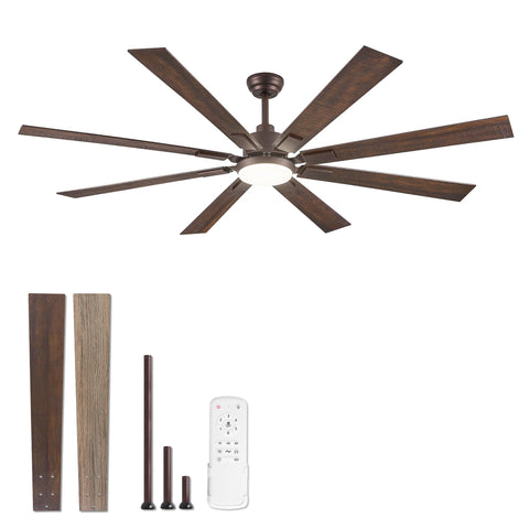 ZMISHIBO 72-inch ceiling fan overview for large living spaces and patios.