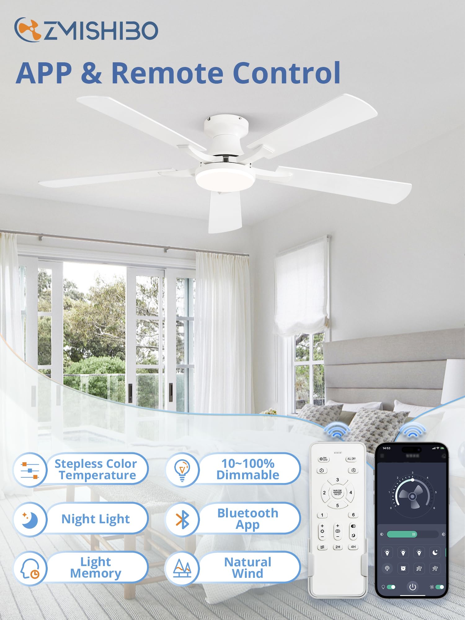 ZMISHIBO app and remote control for easy operation