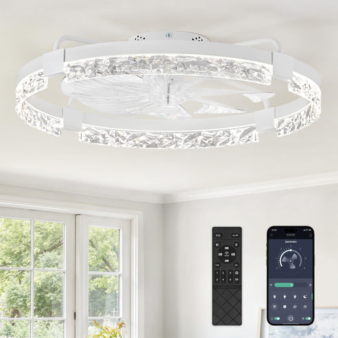 ZMISHIBO ceiling fan with remote for easy speed and light control.