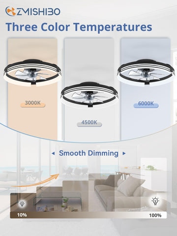 ZMISHIBO ceiling fan remote control demonstration