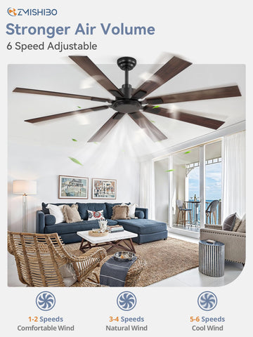 ZMISHIBO ceiling fan remote with wall-mount for tidy control