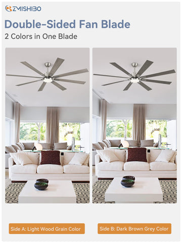 ZMISHIBO 4-inch down rod enables flush mounting on lower ceilings