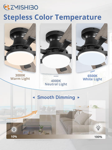 ZMISHIBO flush mount low-profile design sits neatly against the ceiling.