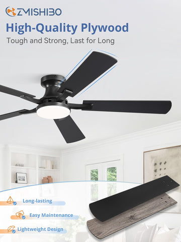 Pure copper DC motor delivers quiet, efficient airflow.