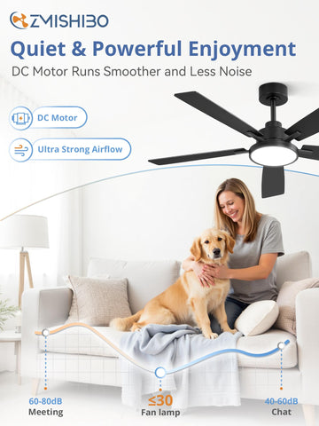 ZMISHIBO pure copper motor detail for long-lasting, smooth operation in living spaces.