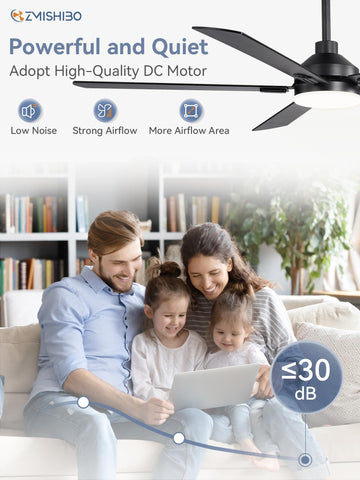 Powerful copper motor delivers strong airflow with low noise.