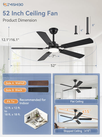 ZMISHIBO quiet copper motor ensures strong airflow with minimal noise.