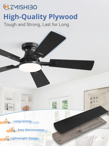 ZMISHIBO quiet DC motor delivers strong airflow with minimal noise.