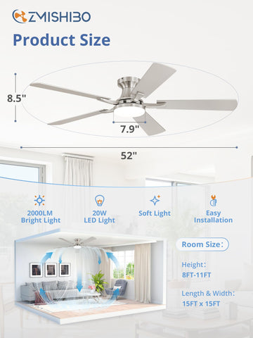 ZMISHIBO quiet, high-RPM motor delivers strong airflow with minimal noise.