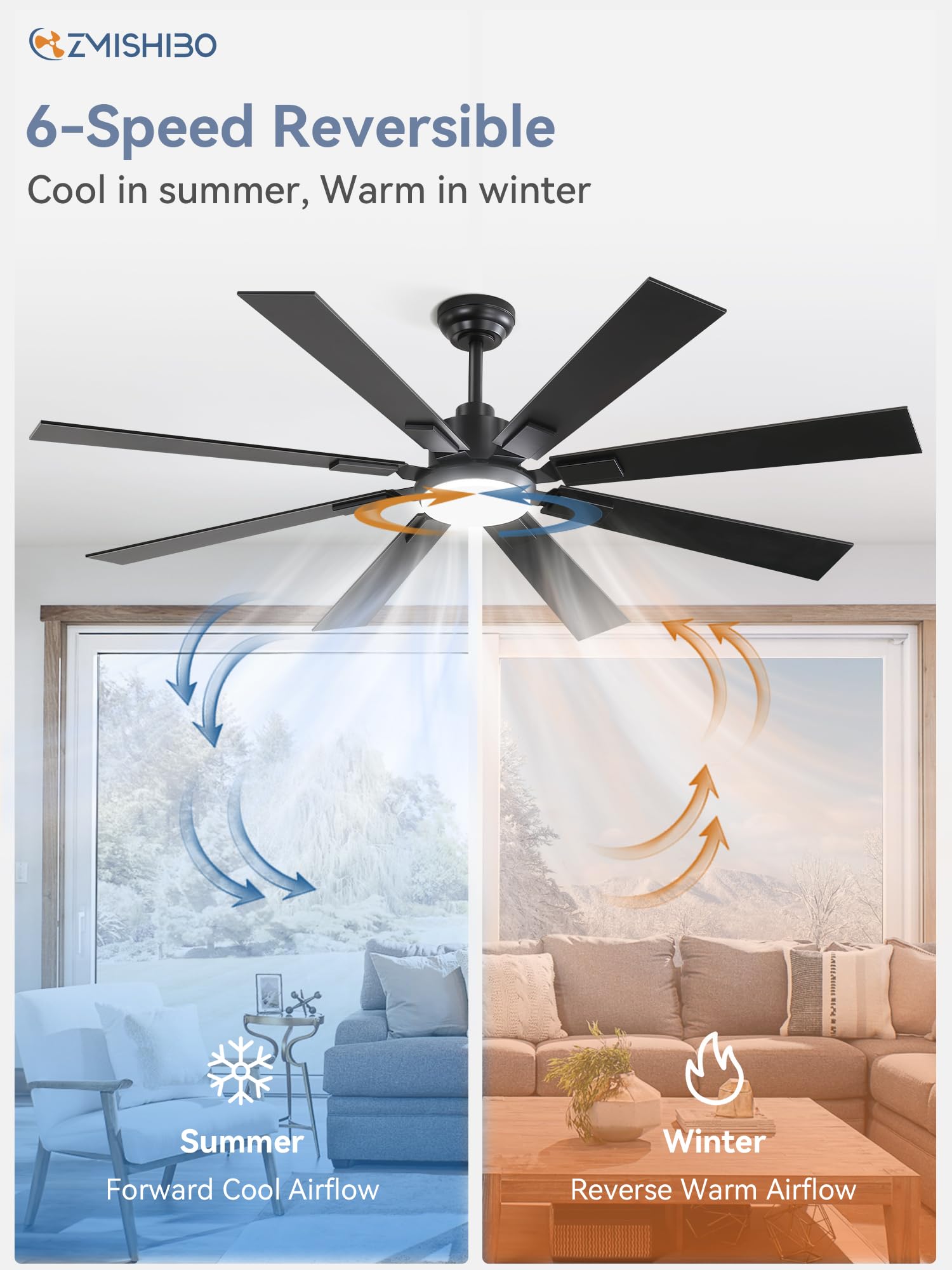 ZMISHIBO whisper-quiet operation at 35 dB for quiet rooms.