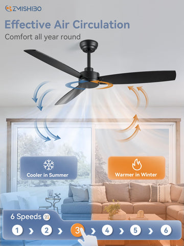 ZMISHIBO remote control displaying six-speed settings and timer