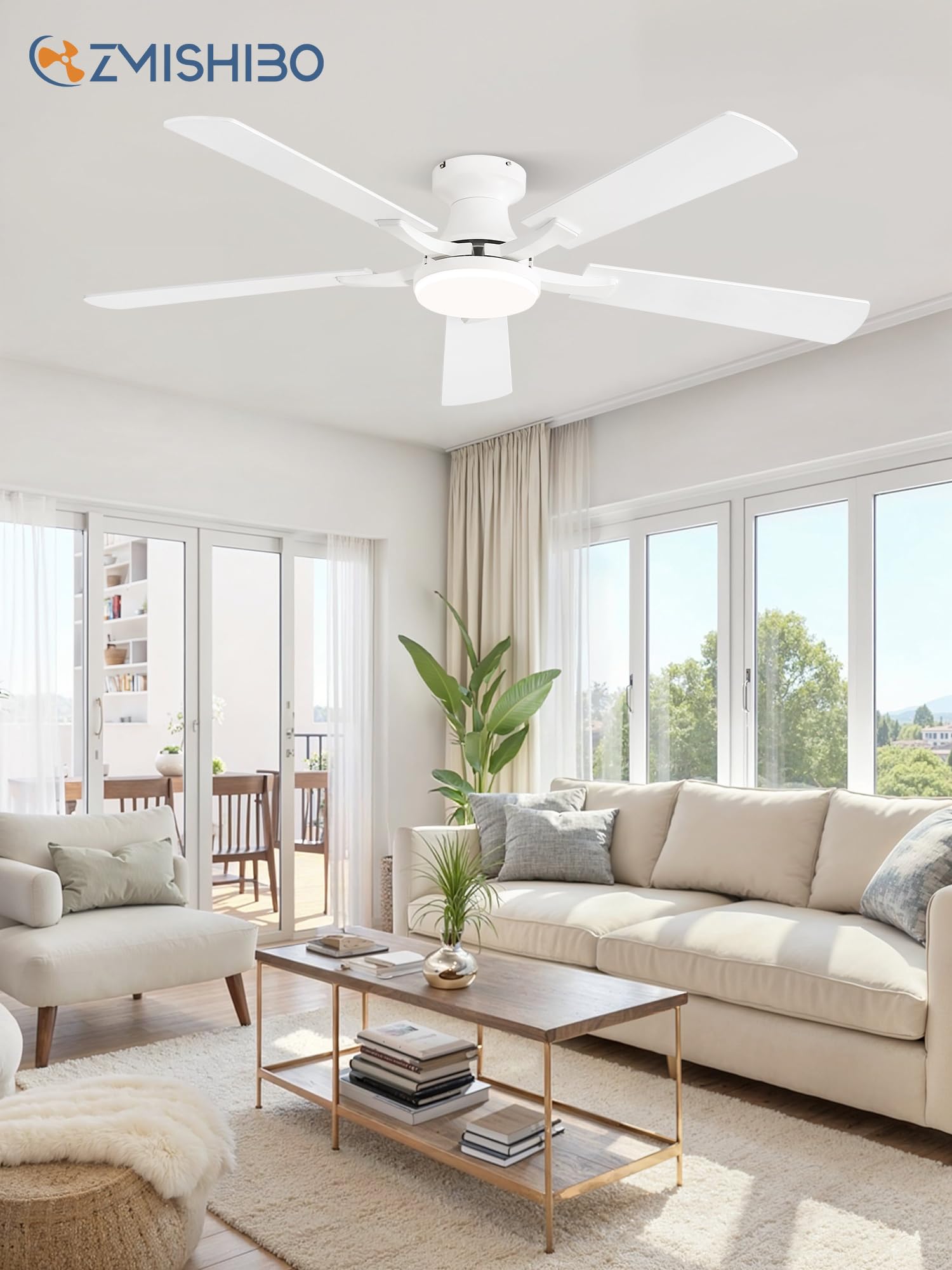 ZMISHIBO reversible blades for year-round comfort and air circulation