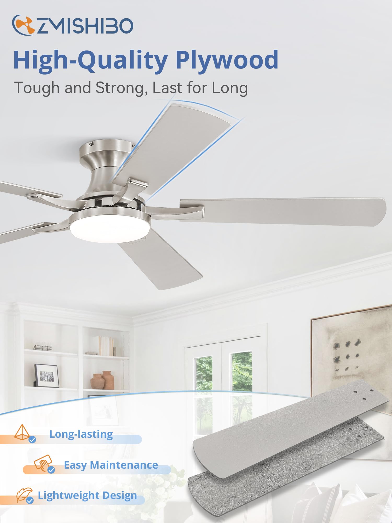 ZMISHIBO reversible copper DC motor for year-round comfort and efficiency.