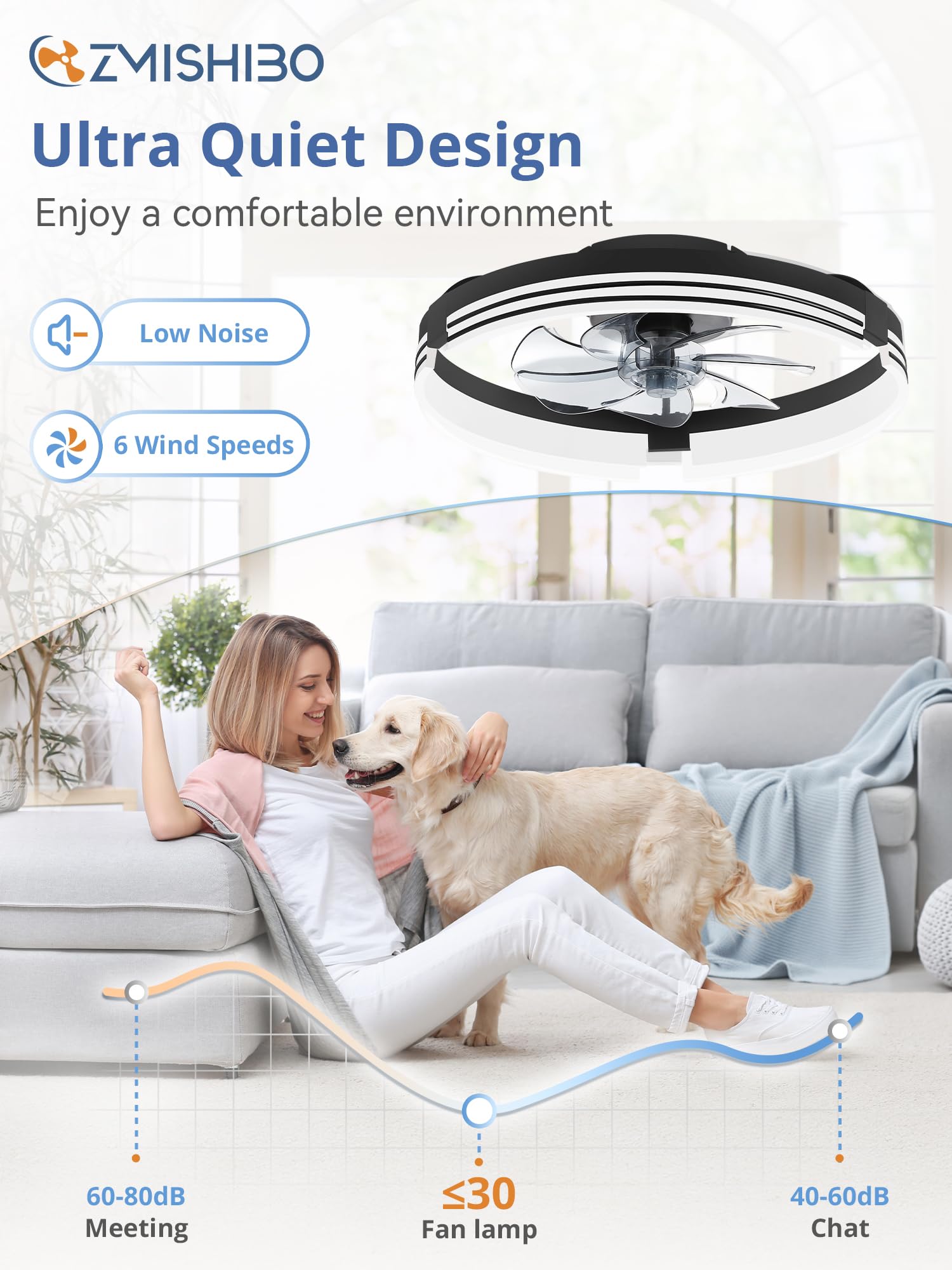 ZMISHIBO copper motor for smooth, quiet operation