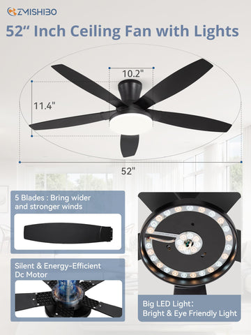 ZMISHIBO reversible DC motor for year-round comfort